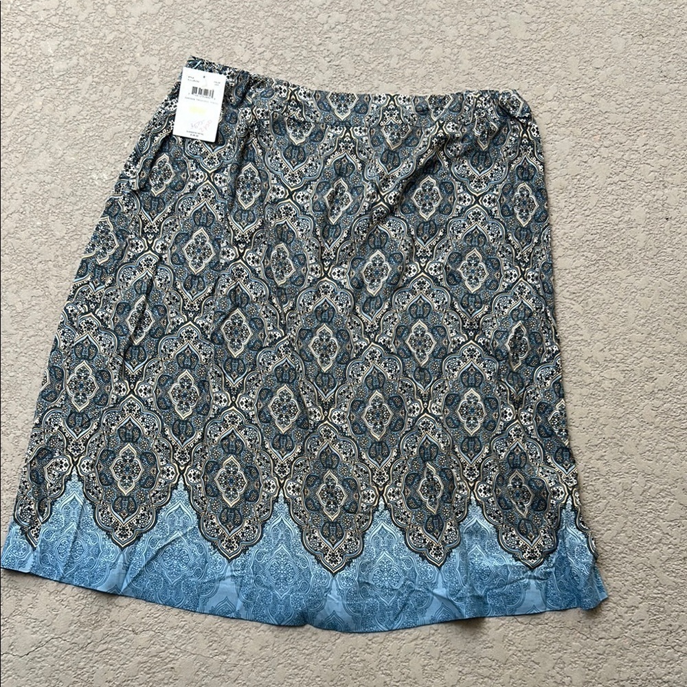 NWT Emma James by Liz Claiborne Skirt Size 18W Earthen Treasures Tencel - Picture 6 of 7